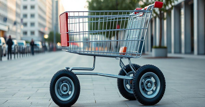 Carrinho de 4 Rodas: Conforto e Praticidade
