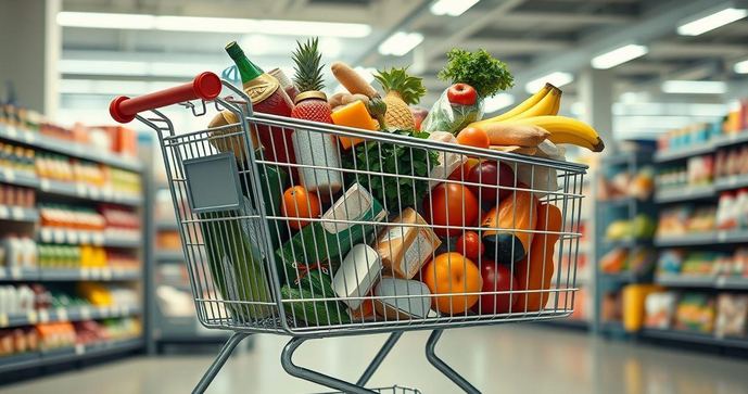 Carrinho de supermercado grande é a solução ideal para suas compras em família