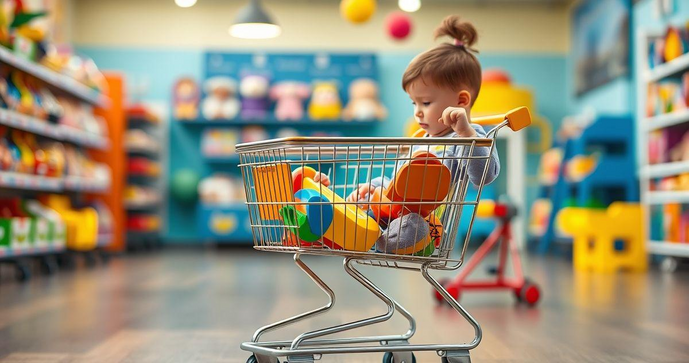 Carrinho de supermercado infantil é a escolha perfeita para diversão e aprendizado na hora das compras
