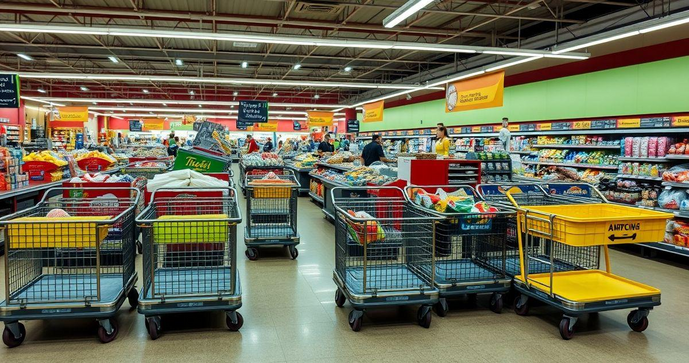 Carrinho de supermercado plataforma: Como escolher o ideal para suas compras