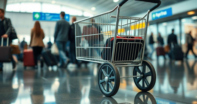 Como escolher o melhor carrinho de mala para aeroporto