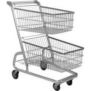 Carrinho de supermercado dobrável