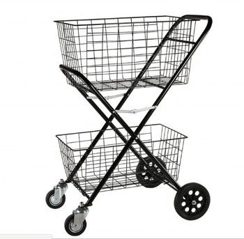 Valor carrinho de supermercado duas cestas