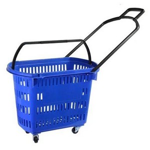 cesta de supermercado com rodinhas